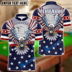 BlueJose Billiards Ball 8 Mighty American Eagle Personalized Name, Team Name Unisex Shirt