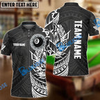 BlueJose Billiards Ball 8 Tribal Pattern Personalized Name Team Name Unisex Shirt (4 Colors)