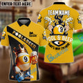 BlueJose Billiards Ball 9 Funny Pool And Beer Customized Name, Team Name 3D Shirt