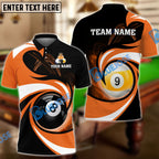 BlueJose Billiards 8 Ball & 9 Ball Stormeye Personalized Name, Team Name Unisex Shirt (6 Colors)