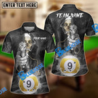 BlueJose Billiards Ball 9 Nun Reaper Shooter Customized Name, Team Name 3D Shirt