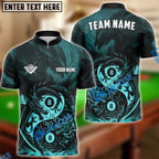 BlueJose Billiards Yin And Yang Ball 8 Dragon Personalized Name Shirt (4 Colors)