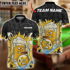 BlueJose Billiards Funny Beer Cartoon 9 Ball Personalized Shirt