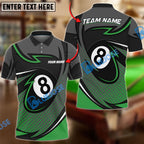 BlueJose Billiards 8 Ball Pool Personalized Name, Team Name Unisex Shirt (6 Colors)