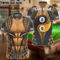 BlueJose Billiards Yin Yang 8 Ball 9 Ball Tribal Maori Pattern Premium Style Personalized Shirt