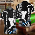 BlueJose Billiards Player Black And White Personalized Name, Team Name Unisex Shirt
