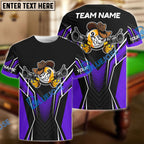 BlueJose Billiards 9 Ball Cowboy Gunny Premium Personalized Name, Team Name Unisex Shirt (4 Colors)