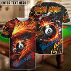 BlueJose Billiards Ball 8 Phoenix Arisen Personalized Shirt (4 Colors)
