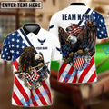 BlueJose Billiards Ball 8 American Eagle Flag Pride Customized Name, Team Name 3D Shirt