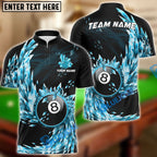 BlueJose Billiards Ball 8 Breath Of Ice Personalized Name, Team Name Shirt (6 Colors)