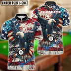 BlueJose Billiards Ball 8 Patriot Break Personalized Name, Team Name Unisex Shirt