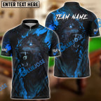 BlueJose Billiards 8 Ball Werewolf Rage Personalized Name, Team Name Unisex Shirt (4 Colors)