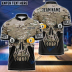 BlueJose Camo Skull Billiards Personalized Shirt