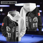 BlueJose Billiards Reaper CA Flag Personalized Name, Team Name 3D Shirt