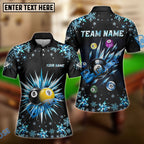 BlueJose Billiards Ball 8 Frozen Ice Personalized Name, Team Name Unisex Shirt