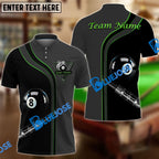 BlueJose Billiards Ball 8 Deep Fantasy Personalized Name, Team Name Unisex Shirt (4 Colors)