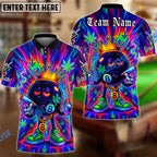 BlueJose Billiards 8 Ball Neon Graffiti Cannabis Personalized Name, Team Name Unisex Shirt (4 Colors)