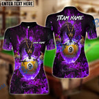 BlueJose Billiards Mystic Dragon Fire Ball 9 Customized Name, Team Name 3D Shirt (6 Colors)
