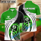 BlueJose Billiards Skull Hand Personalized Name Shirt (6 Colors)