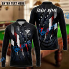 BlueJose Billiards Ball 8 American Flag Claw Ripped Patriotic Style Customized Name, Team Name 3D Shirt