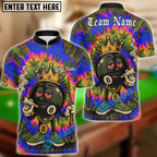 BlueJose Billiards 8 Ball Cartoon Rasta Weed Leaf Personalized Name, Team Name Unisex Shirt (4 Colors)