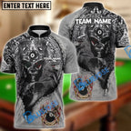 BlueJose Billiards Ball 8 Aztec Mexico Personalized Name 3D Shirt