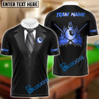 BlueJose Billiards Ball 8 Gentleman Personalized Name, Team Name 3D Shirt (4 Colors)