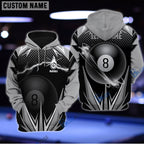 BlueJose Billiards Gray Personalized Name, Team Name Shirt