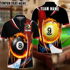 BlueJose Billiards Ball 8 And 9 Wind Blade Personalized Shirt (6 Colors)