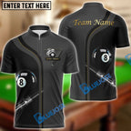 BlueJose Billiards Ball 8 Deep Fantasy Personalized Name, Team Name Unisex Shirt (4 Colors)