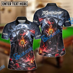 BlueJose Billiards Ball 8 Dark Ember Reaper Personalized Name Shirt (4 Colors)