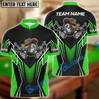 BlueJose Billiards 8 Ball Cowboy Gunny Premium Personalized Name, Team Name Unisex Shirt (4 Colors)