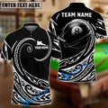 BlueJose Billiards Ball 8 Tribal Spin Personalized Name, Team Name Unisex Shirt