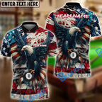 BlueJose Billiards Ball 8 Patriot Break Personalized Name, Team Name Unisex Shirt