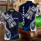 BlueJose Billiards Ball 9 Fire Dragon Personalized Name, Team Name Unisex Shirt ( 3 Colors )