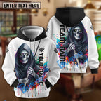 BlueJose Billiards Reaper Colorful Personalized Name, Team Name Shirt