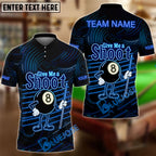 BlueJose Billiards Neon Billiards 'Give Me a Shoot' 8-Ball Funny Personalized Name Shirt (4 Colors)