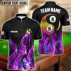 BlueJose Billiards Ball 8&9 Heavenly Flame Personalized Name, Team Name Unisex Shirt