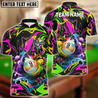 BlueJose Billiards Ball 9 Graffiti Splash Paint Customized Name 3D Shirts