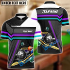 BlueJose Billiards Ball 8 Two Line Personalized Name Shirt (4 Colors)