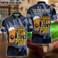 BlueJose Billiards Life Is Better With Beer And A Pool Cue Customized Name, Team Name 3D Shirt