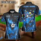 BlueJose Billiards Ball 8 Abstract Grunge Texture Personalized Name Shirt (5 Colors)