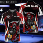 BlueJose Billiards  8 Ball & 9 Ball Death Bringer Reaper Personalized Name, Team Name Unisex Shirt (6 Colors)