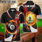 BlueJose Billiards Ball 8 And 9 Wind Blade Personalized Shirt (6 Colors)
