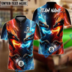 BlueJose Billiards Ball 8 Pool Dragon Duel Personalized Name Shirt (4 Colors)
