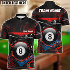 BlueJose Billiards Ball 8 Mechanic Core Personalized Shirt (4 Colors)