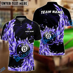 BlueJose Billiards Ball 8 Breath Of Ice Personalized Name, Team Name Shirt (6 Colors)