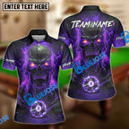 BlueJose Billiards 8 Ball Skull Hellfire Rage Personalized Name, Team Name Unisex Shirt (4 Colors)