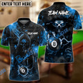 BlueJose Billiards Ball 8 Thunder Sparks Personalized Name, Team Name Unisex Shirt (6 Colors)