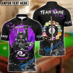 BlueJose Billiards 8 Ball Samurai Slayer Personalized Name Shirt (4 Colors)
